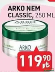 ARKO NEM CLASSİC KREM 250 ML ARKO NEM CLASSİC KREM 250 ML